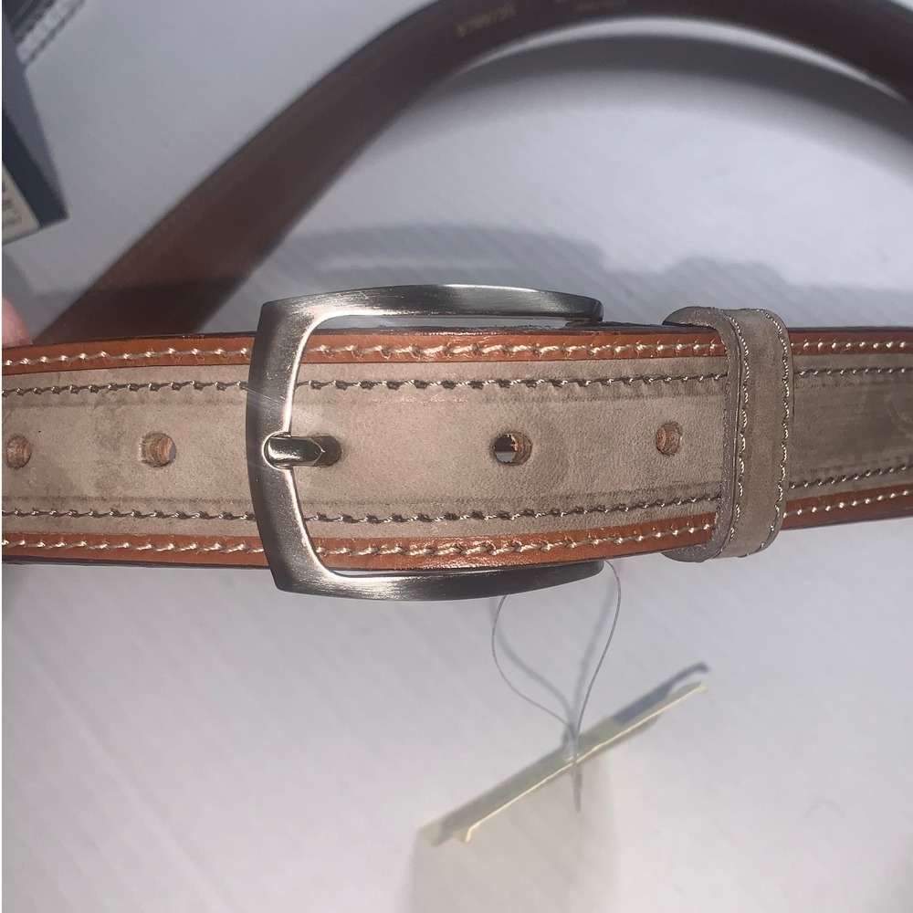 Borgo Degli Etruschi Mens Genuine Suede Leather Belt Made in Italy 42"-44" XL - Picture 2 of 10